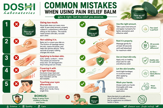 Mistakes People Make With Pain Balm