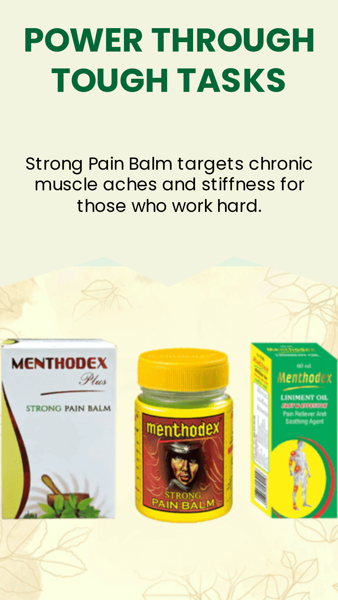 Menthodex Plus Strong Balm, Menthodex Liniment Oil, Menthodex Strong Balm - Combo