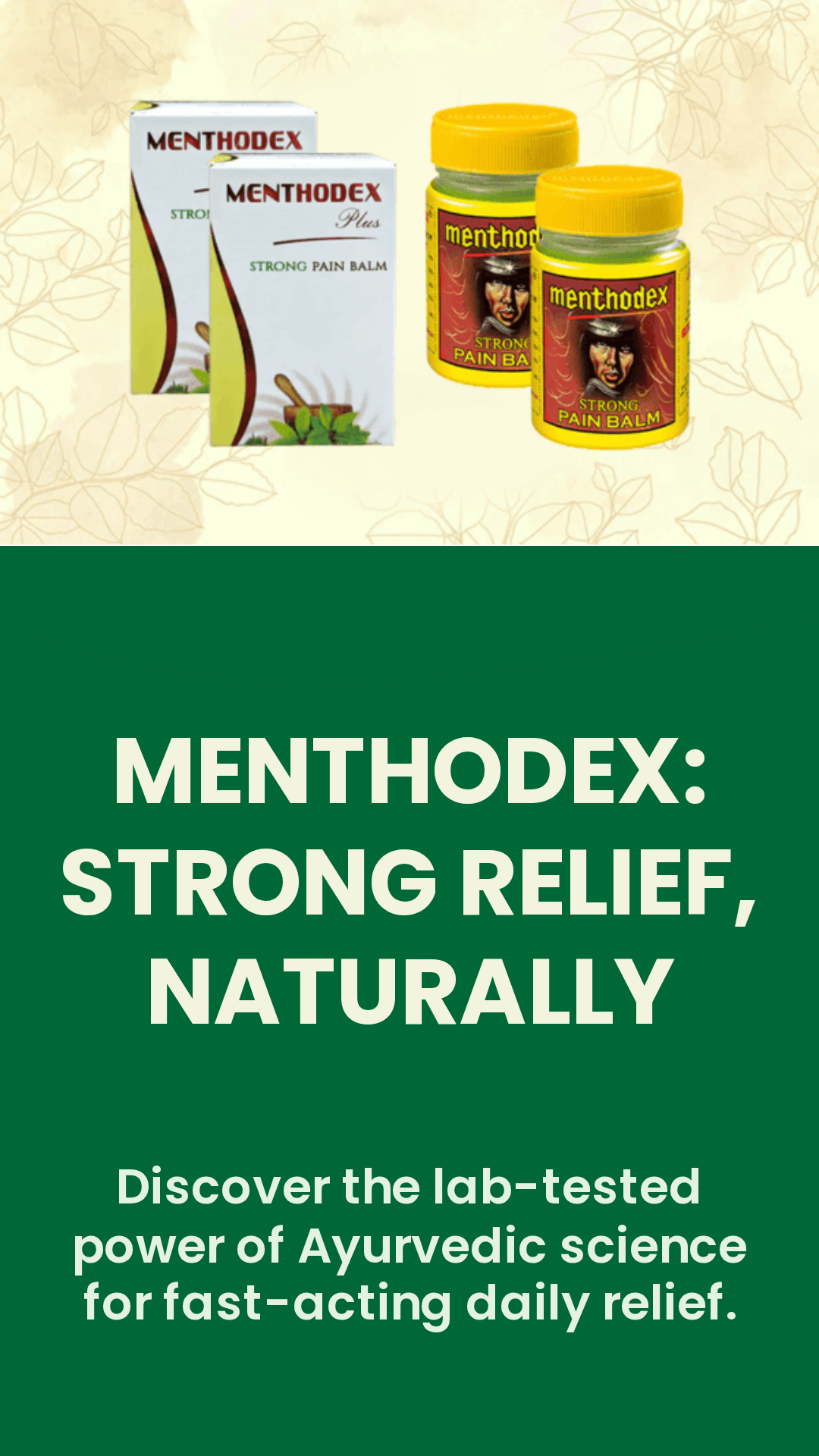 2 PC Menthodex Plus Strong Balm, 2 PC Menthodex Strong Balm - Combo